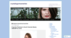 Desktop Screenshot of crystalogormanwrites.com